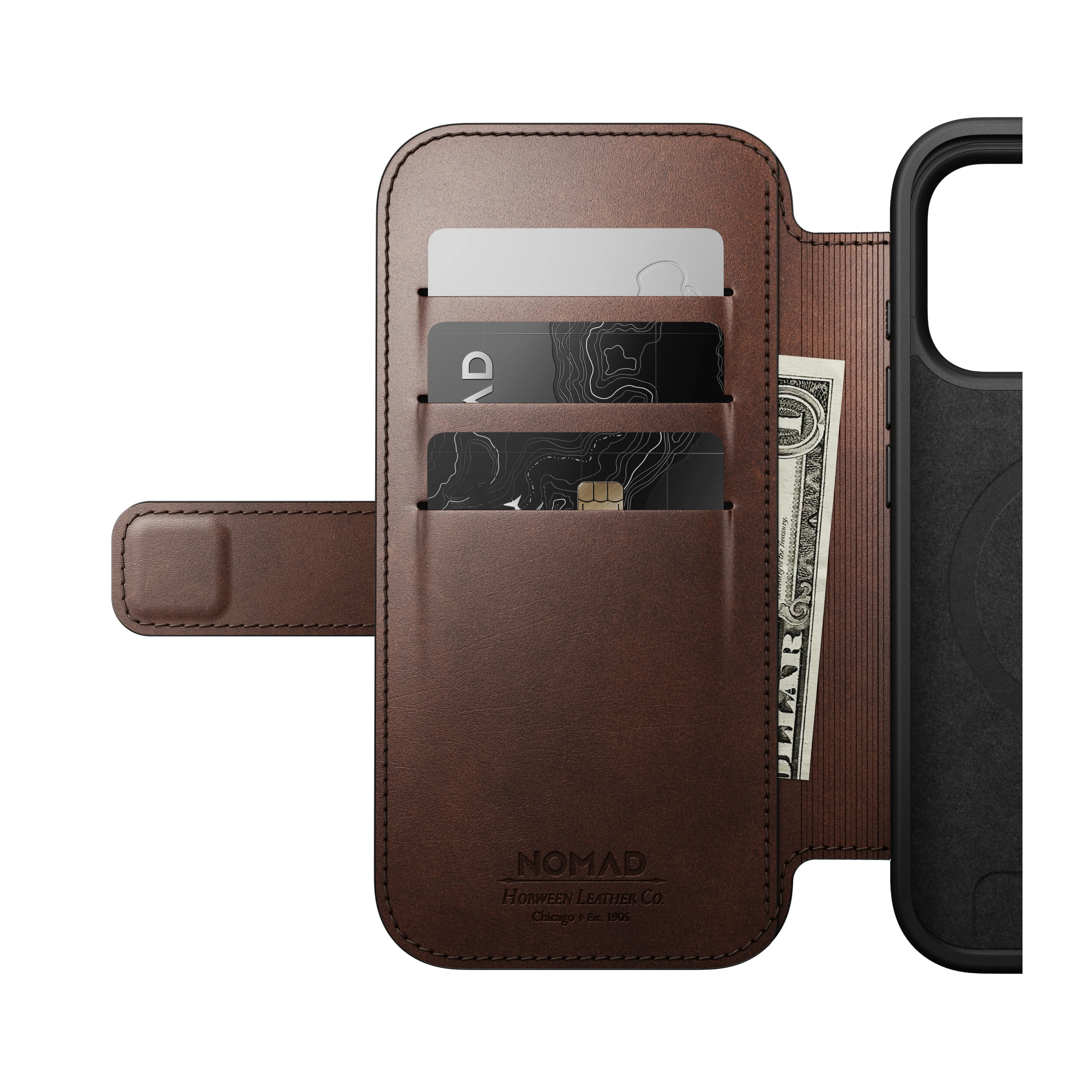 Modern Leather Folio Horween iPhone Series 17 - Image 8