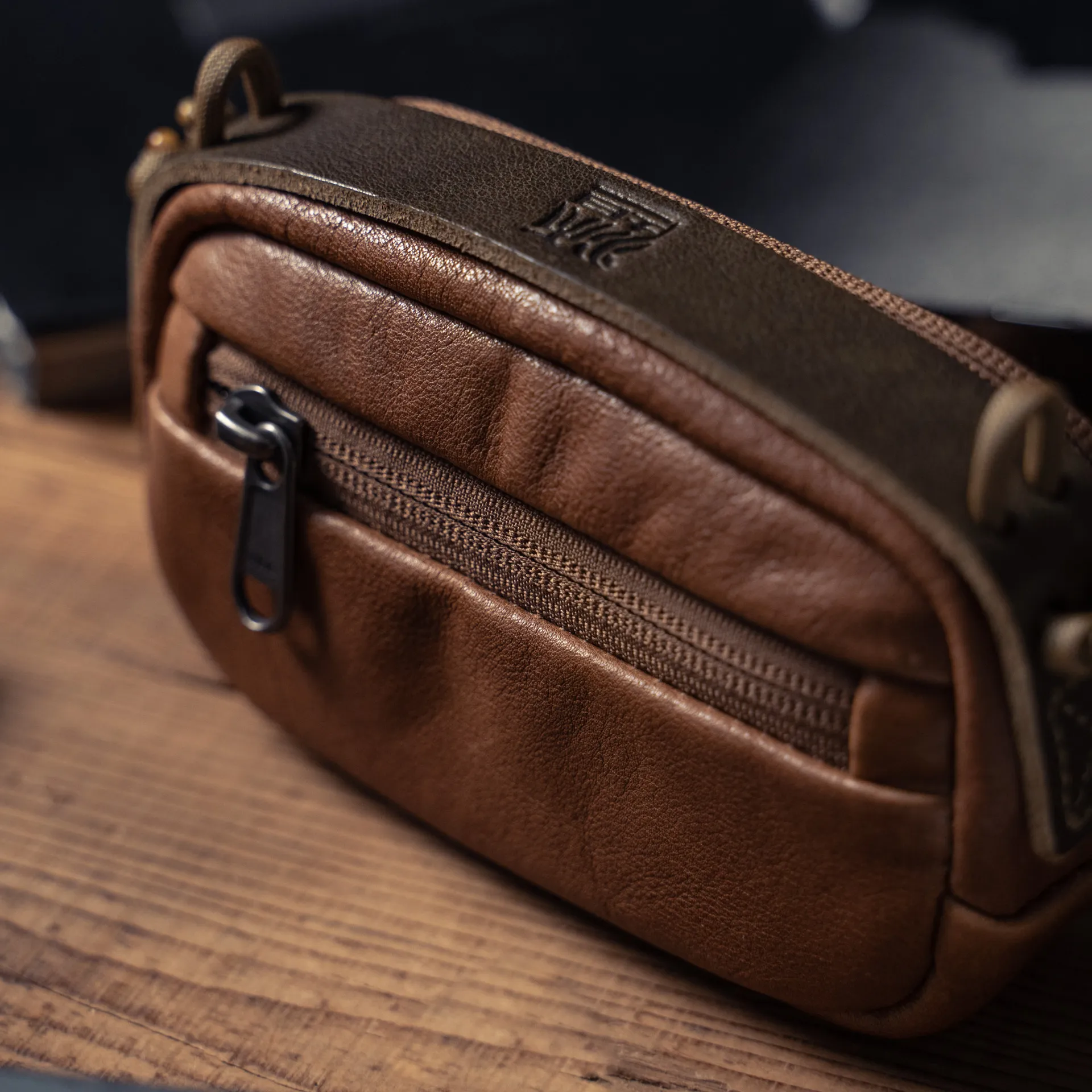 Full Leather Portable Camera Pouch - Image 3